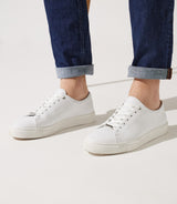 Sneakers cuir lisse blanc OAKLA IZAC