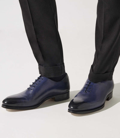 Richelieu en cuir marine OTHELO - IZAC