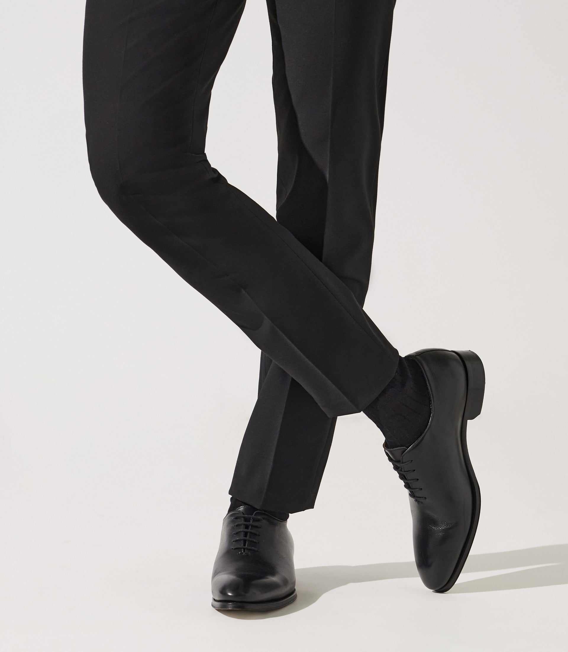 Richelieu en cuir noir OTHELO - IZAC