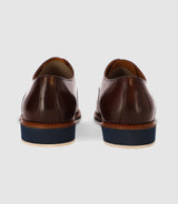 Brown derby shoes