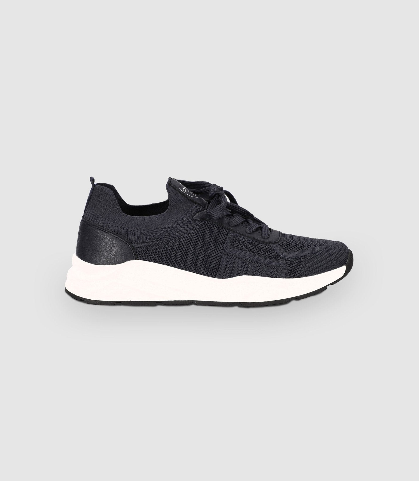 Chaussures sneakers en maille marine - IZAC