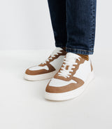 Chaussures sneakers avec logo taupe