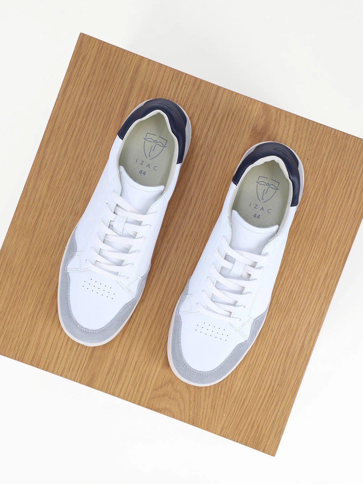 Baskets en cuir blanc - IZAC