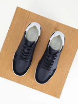 Baskets en cuir noir - IZAC