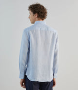 Chemise 100% lin ciel