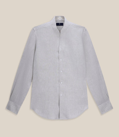 Chemise 100% lin beige - IZAC