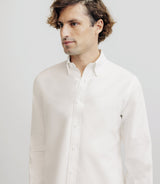 Chemise droite oxford blanche - IZAC