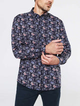 Chemise casual fleurs et oiseaux - IZAC