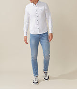 Chemise casual coton blanc "Sephoever" - IZAC