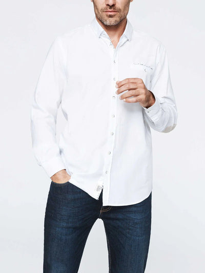 Chemise casual coton blanc - IZAC