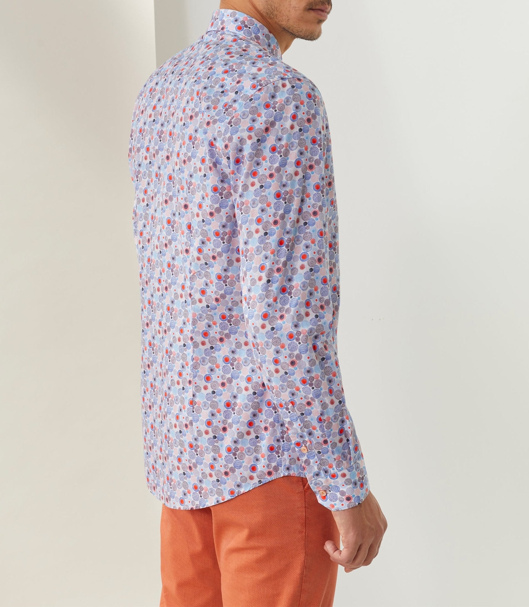 Chemise casual orange "Timout" - IZAC