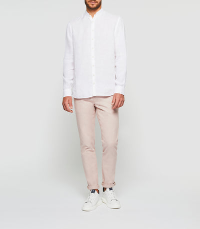 Chemise casual blanche "Kafleur" - IZAC
