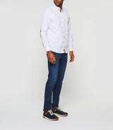 Kelly" camel and white casual shirt