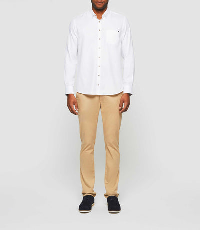 Chemise casual blanche "Kenta" - IZAC