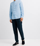 Linen Shirt Col Indigo