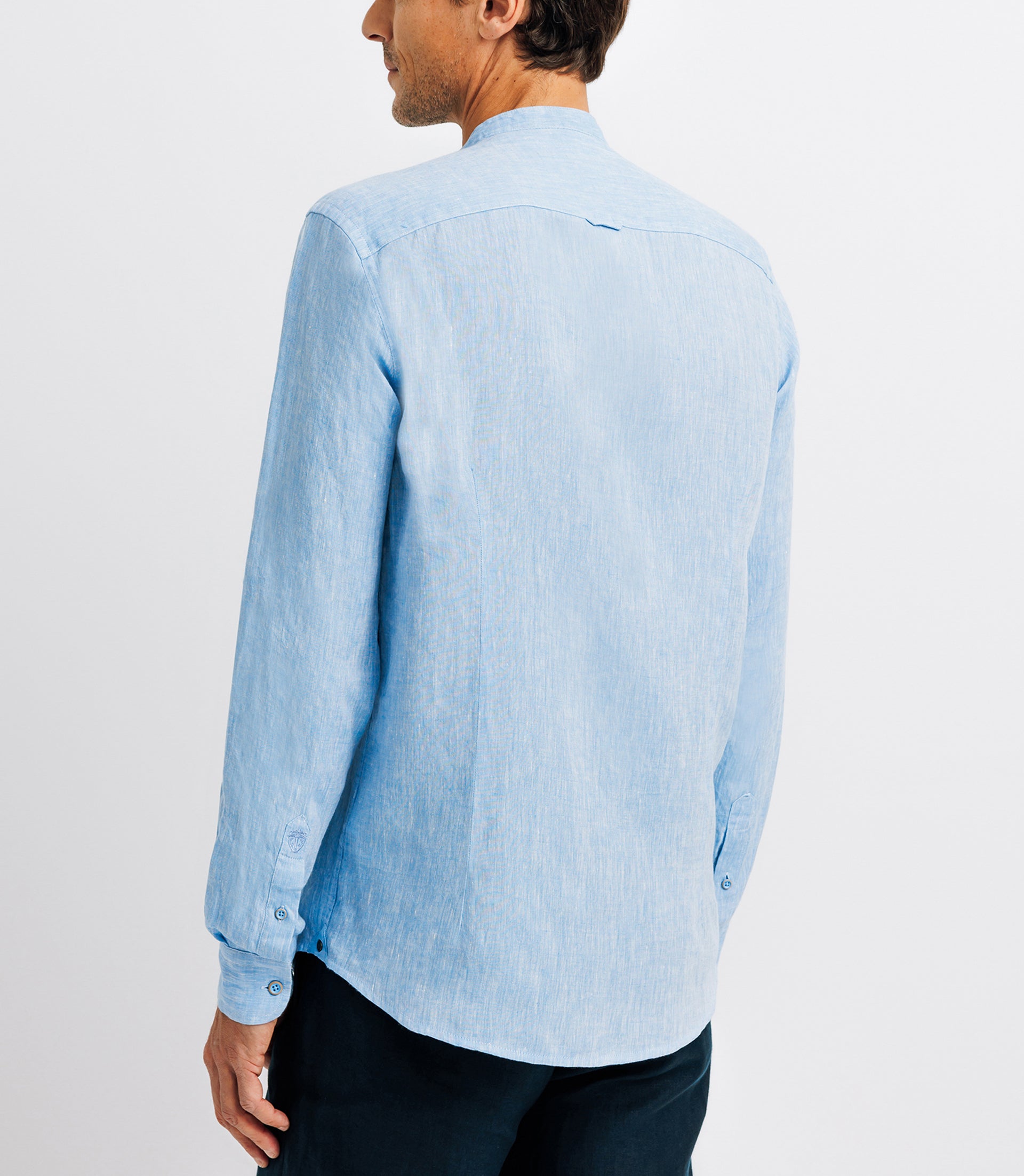 Linen Shirt Col Indigo