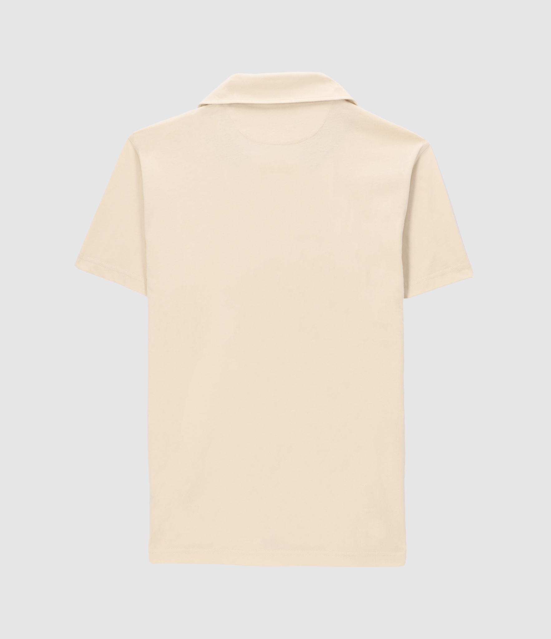 Chemise manches courtes en jersey beige KAMI2 - IZAC