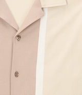 Chemise manches courtes en jersey beige KAMI2