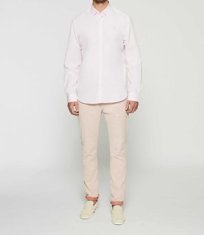 Chemise unie regular rose KENNETH - IZAC