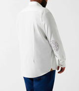 Regular shirt with white elbow patches KENTABT