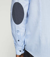 KEN light blue elbow patches shirt