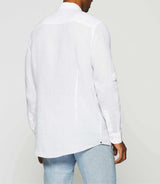 Plain white linen shirt KISS