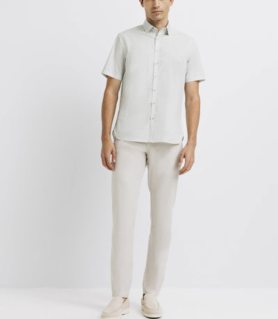 Chemise casual imprimée vert clair - IZAC