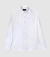 Chemise casual en coton blanche - IZAC