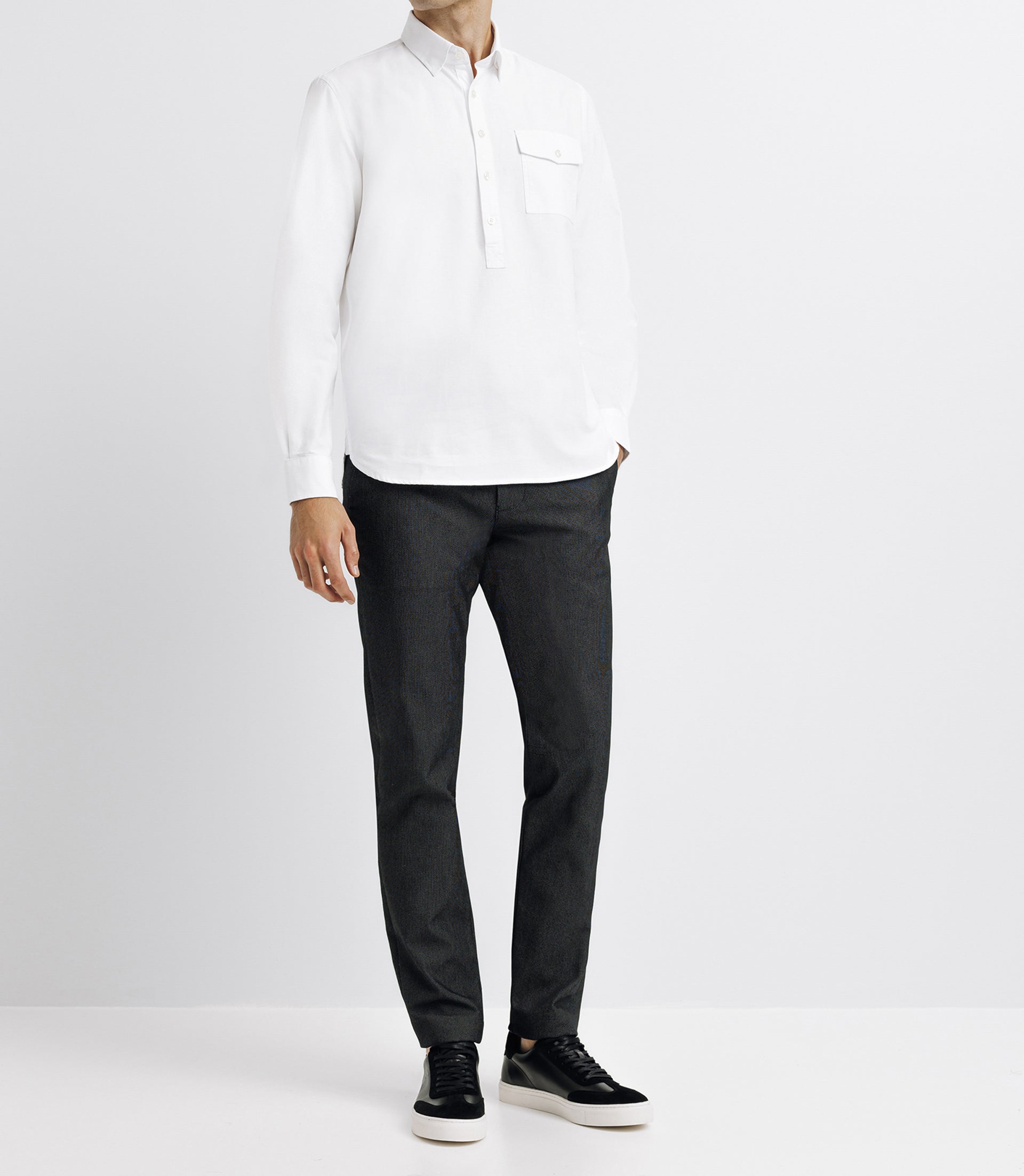 White Polo Casual Shirt