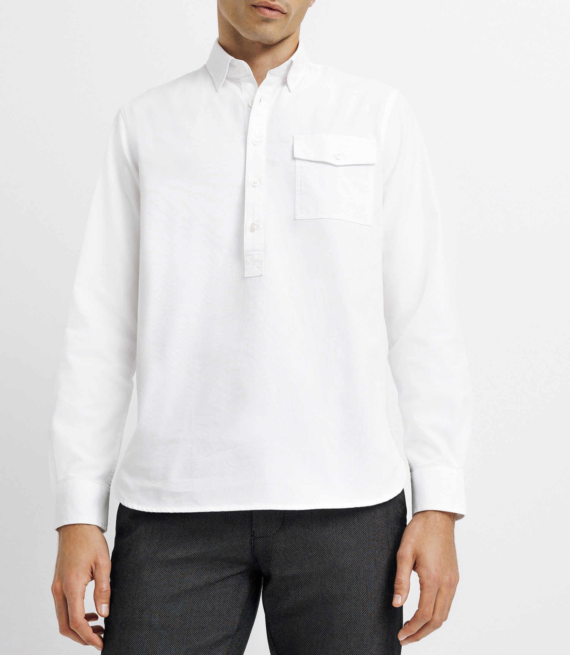 White Polo Casual Shirt