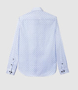 Blue printed casual shirt