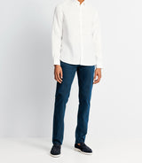 Chemise casual en lin blanche - IZAC