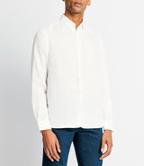 Chemise casual en lin blanche - IZAC