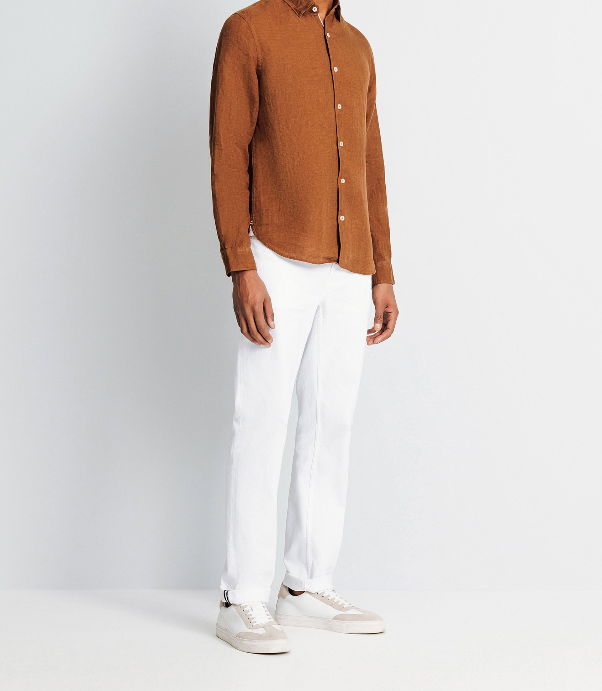 Linen Casual Shirt Truffle