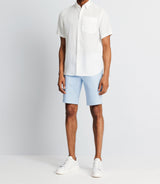 Chemise casual en lin blanche - IZAC