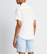 Chemise casual en lin blanche - IZAC