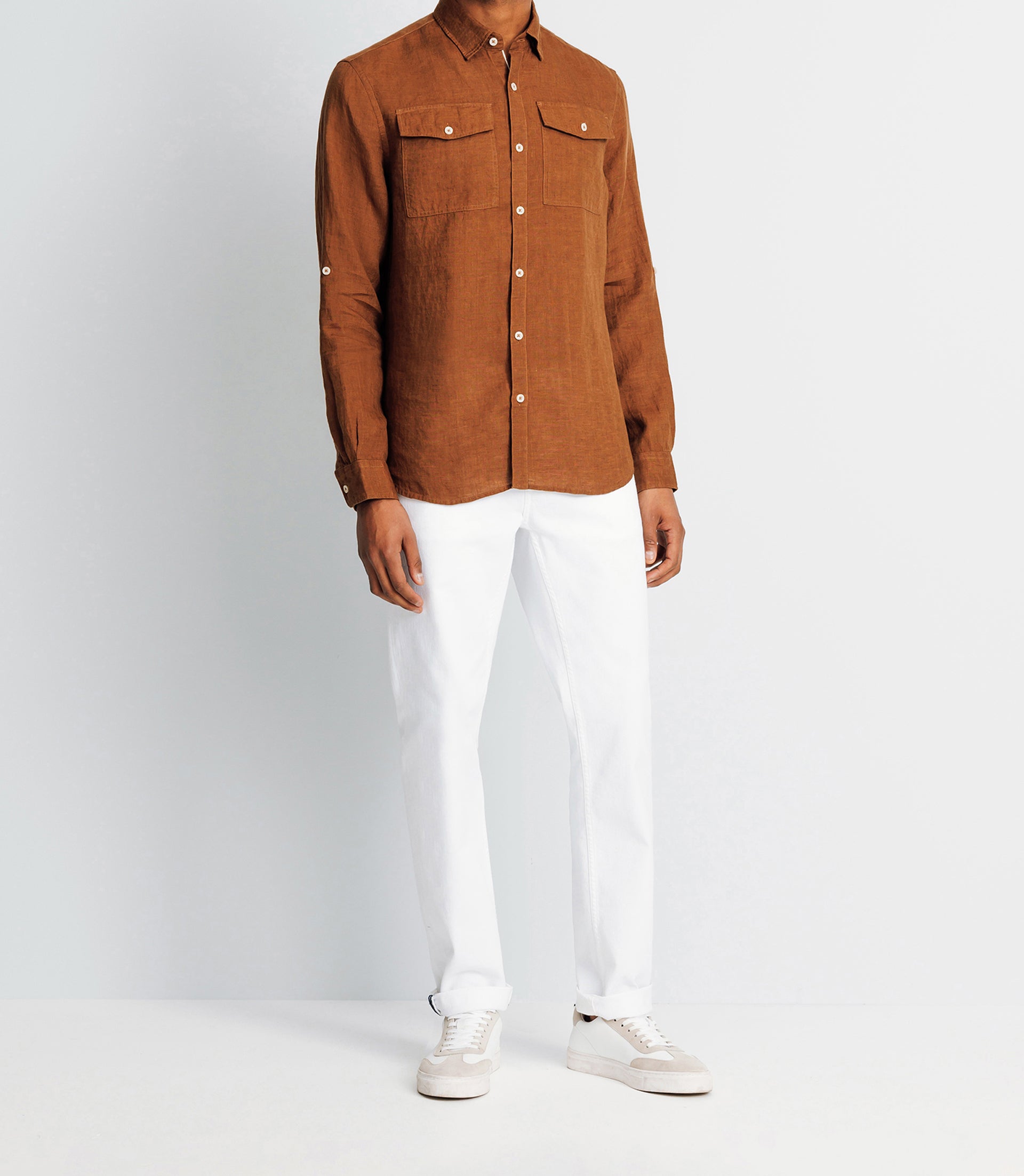 Linen Casual Shirt Truffle