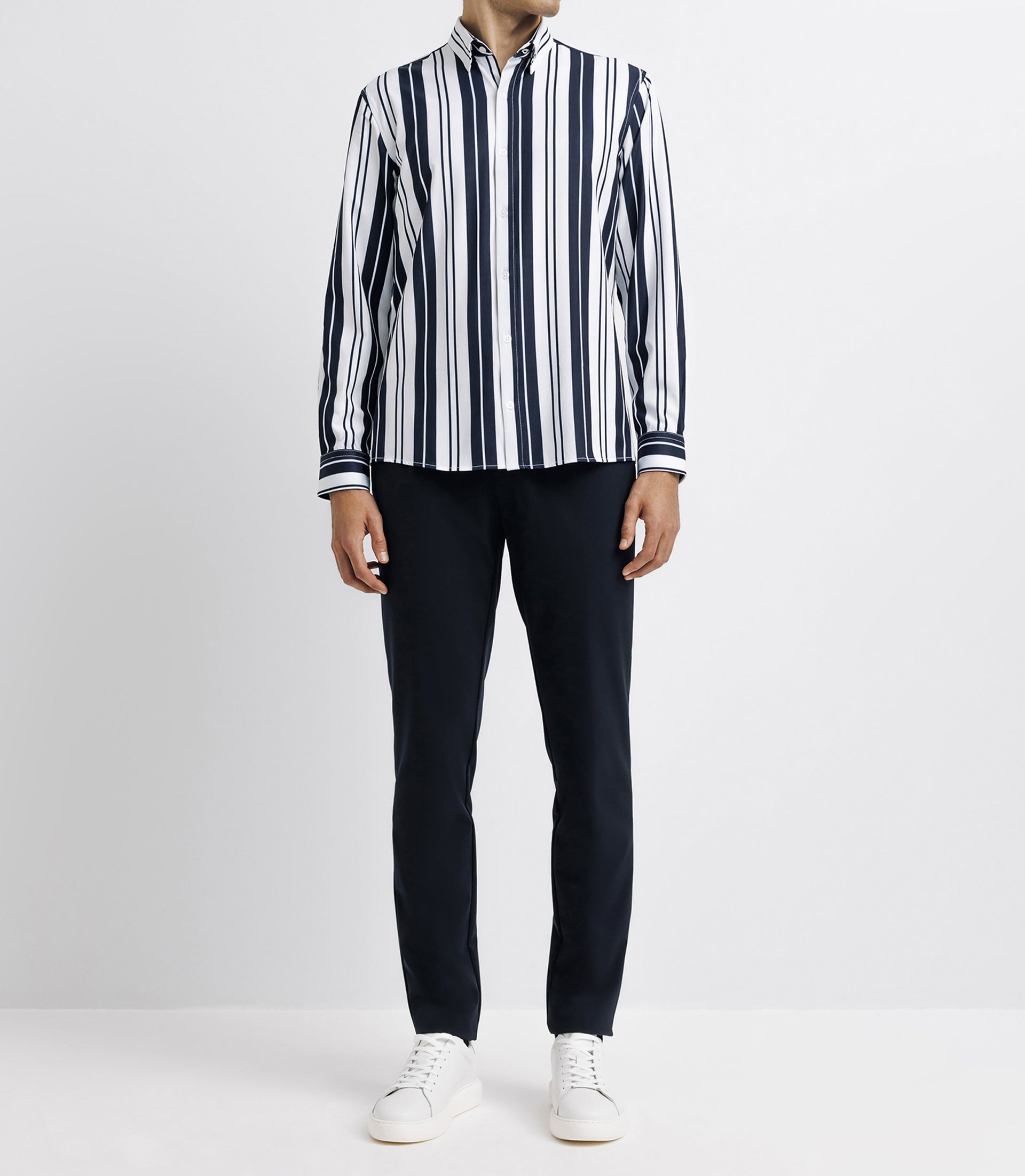 Marine striped casual shirt