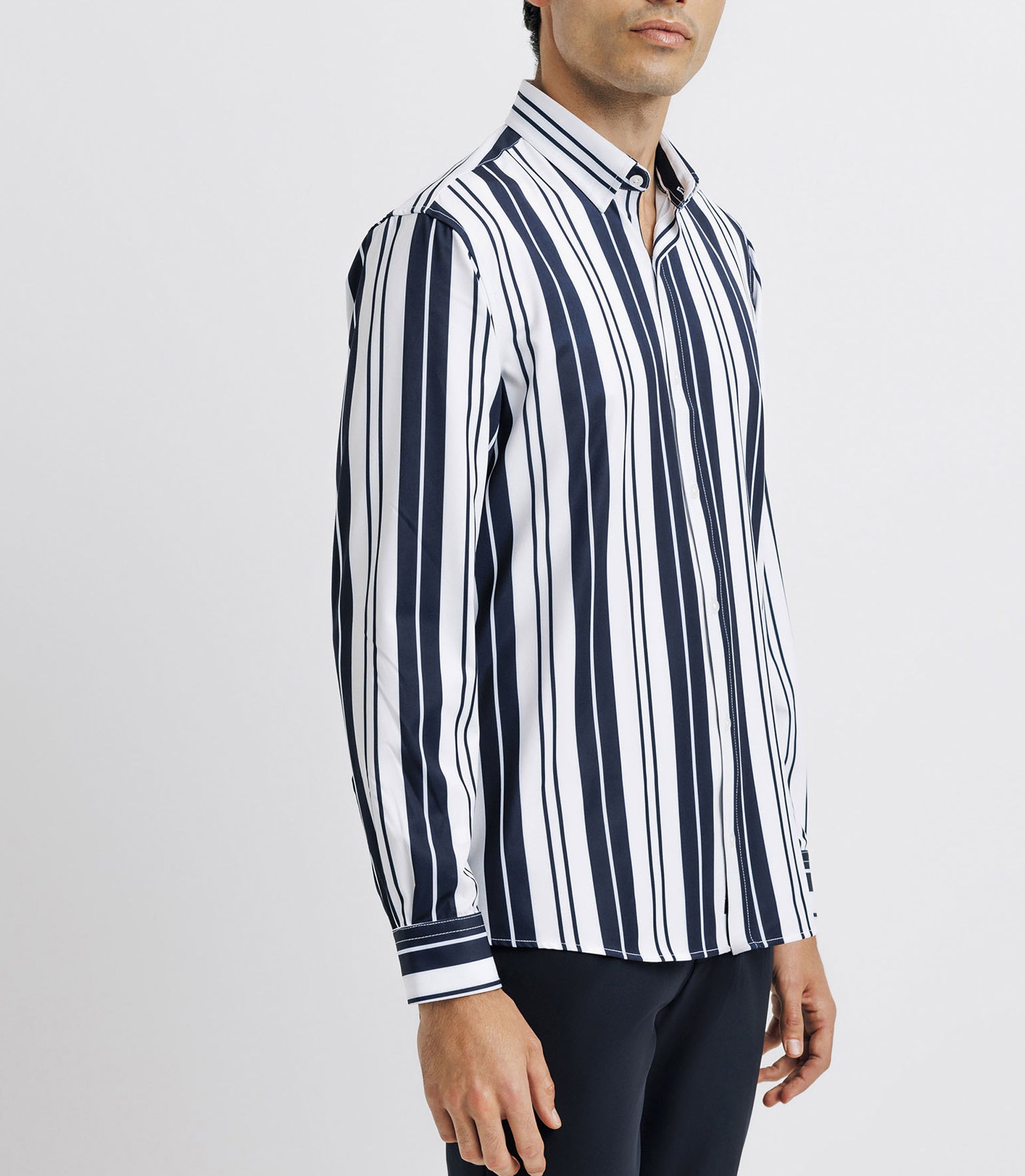 Marine striped casual shirt