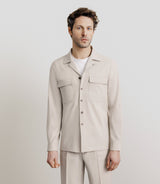 Surchemise avec col boutonné mastic - IZAC