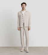 Surchemise avec col boutonné mastic - IZAC