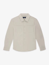 Beige technical overshirt