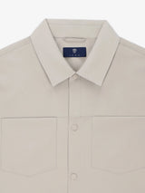 Beige technical overshirt