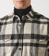 JAARON beige checkered overshirt