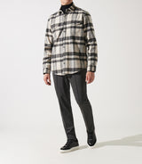 JAARON beige checkered overshirt