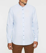 Light blue and brown casual shirt JEWIS