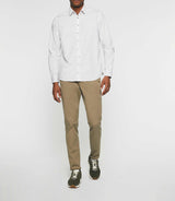 White and khaki printed casual shirt JULES