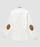 Chemise à coudières blanc et camel JASON - IZAC