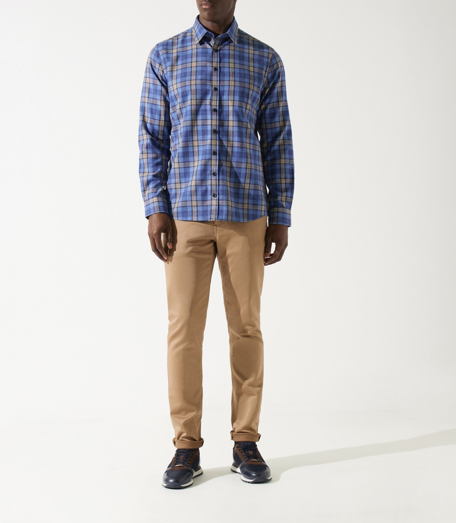 Chemise,chemise à carreaux bleu marine pour hommes,manches longues Chemise,chemise à carreaux bleu marine pour hommes,manches longues