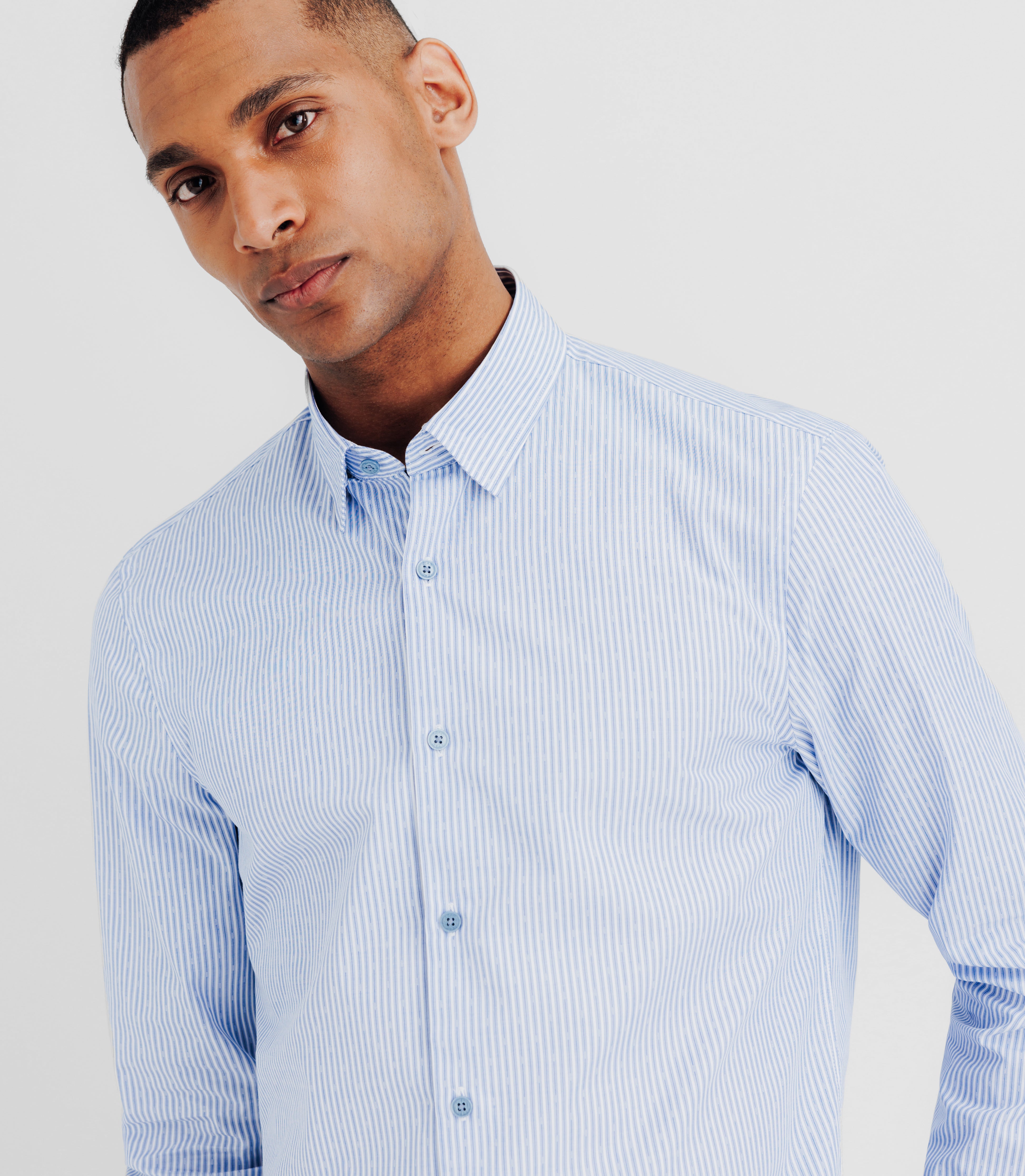 Casual shirt with blue chops